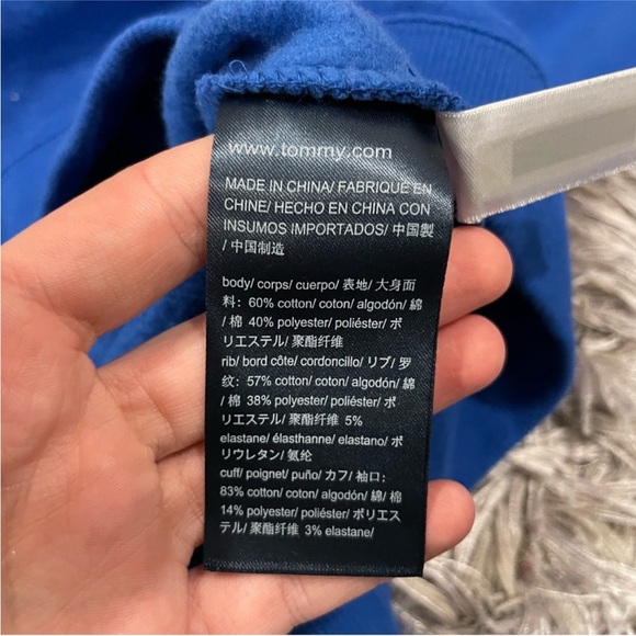 Tommy Hilfiger Blue Crewneck Sweater Juniors XS - Picture 4 of 9